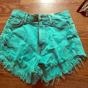 High waisted shorts